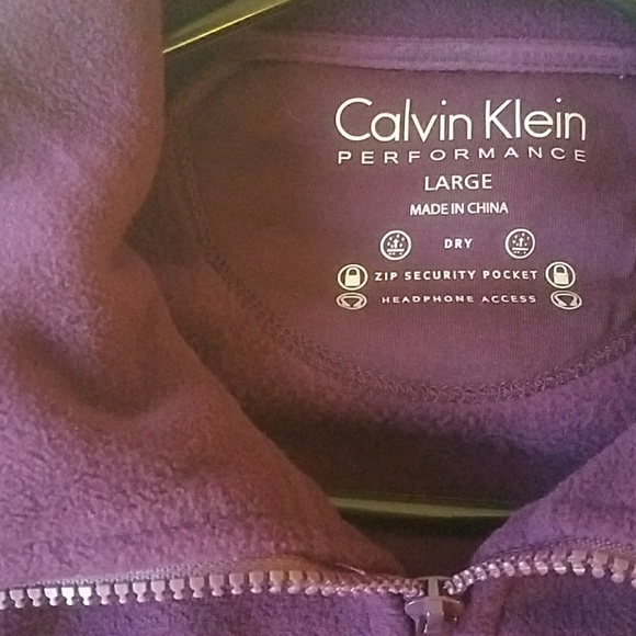 Calvin Klein Purple Zip Up Jacket - Picture 2 of 3